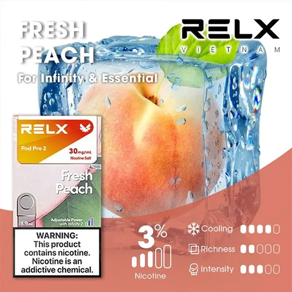 Relx六代煙彈蜜桃口味